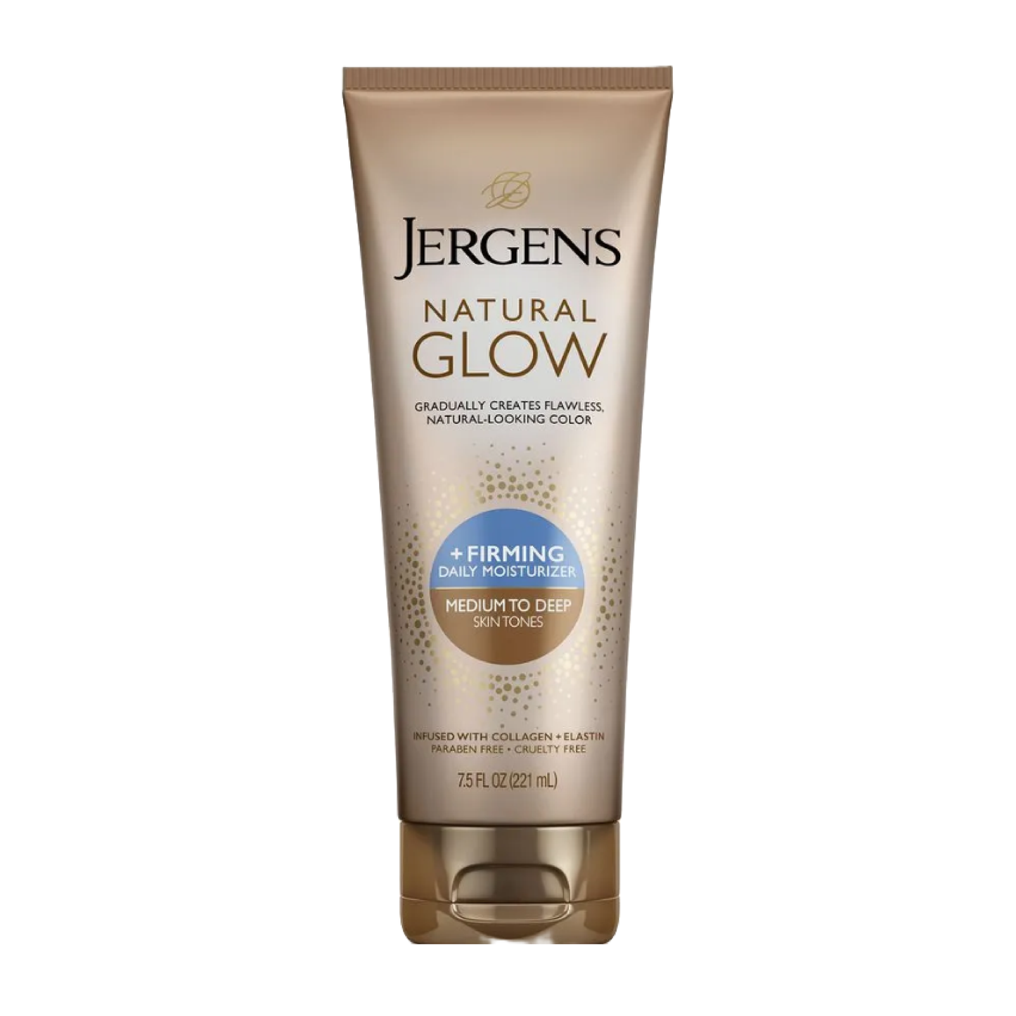 Jergens crema autobronceante Reafirmante tono medio 221ml