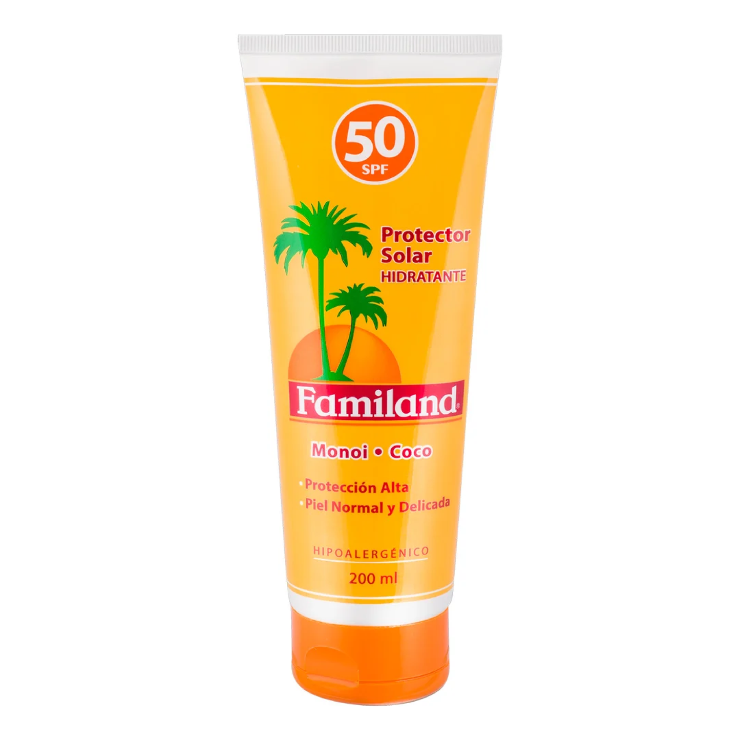 Familand protector solar crema spf 50 pomo coco monoi 200 ml