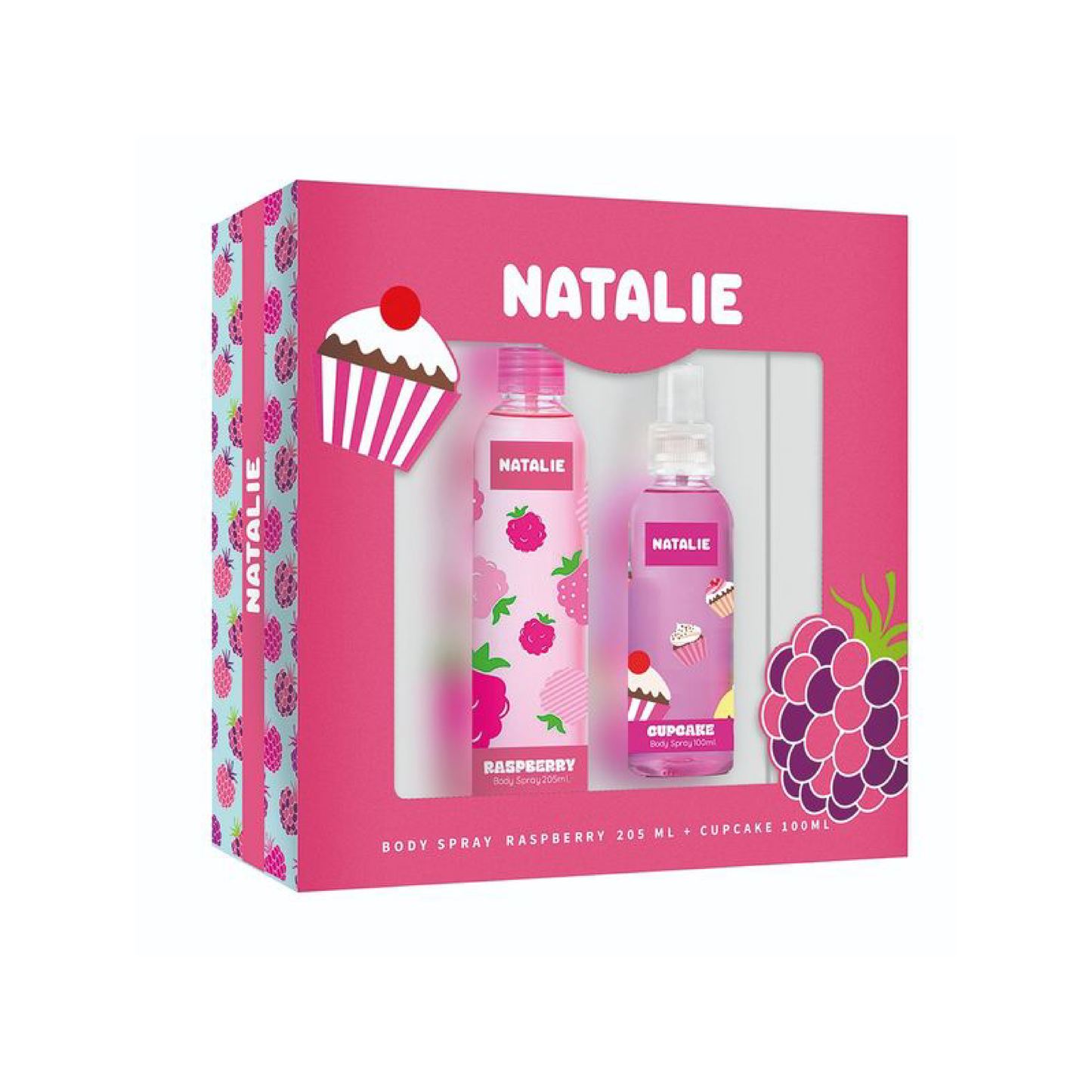 Estuche Natalie Colonia Raspberry 205ml + Colonia Cupcake 100ml