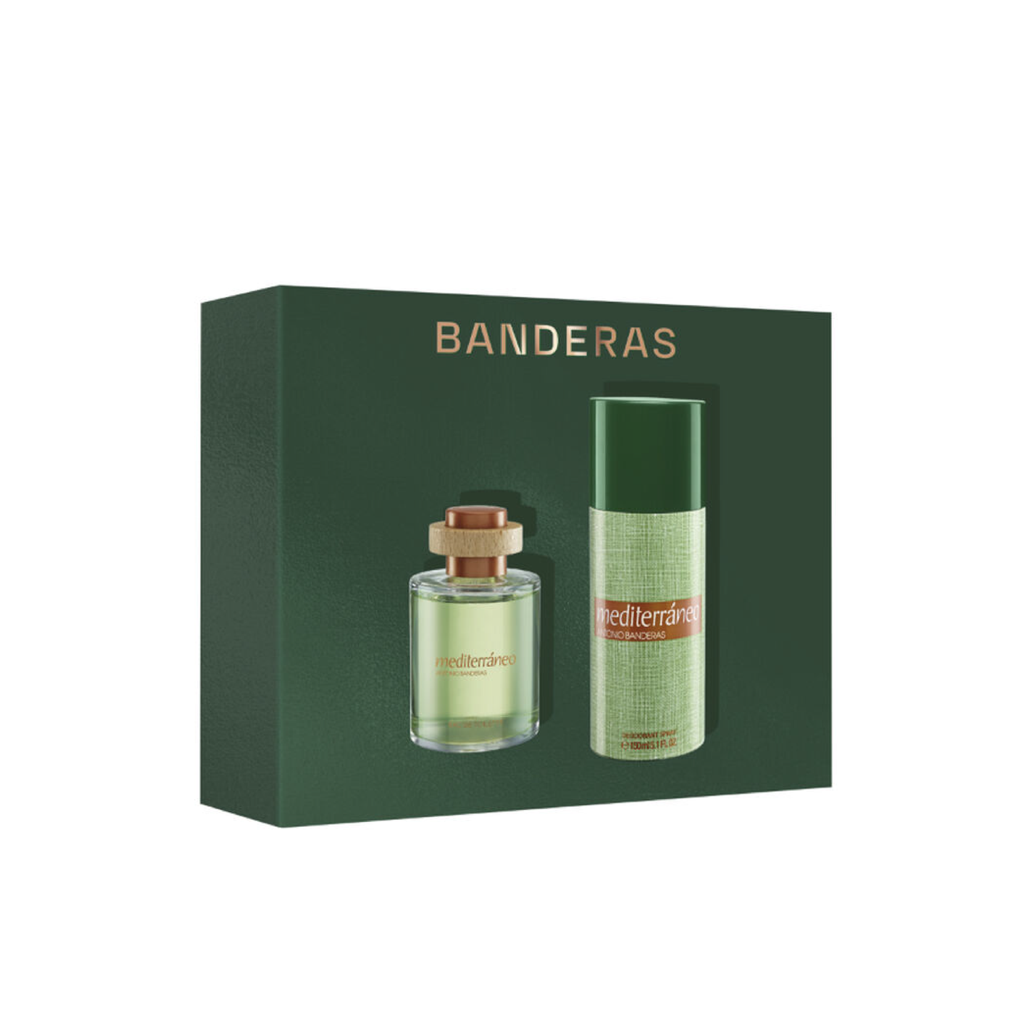 Set Regalo Banderas Perfume Hombre Mediterráneo EDT 100ml + Desodorante