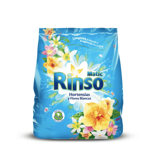 Rinso Detergente en polvo 5  en 1 Hortensias y Flores Blancas 3 kg