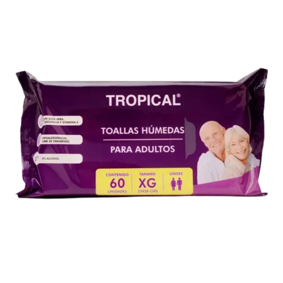 Tropical Toalla Húmeda / 60 Unidades