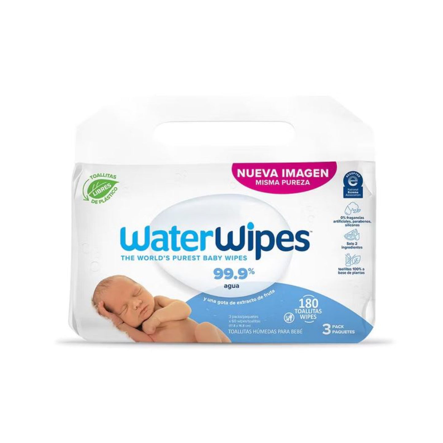 Water Wipes Toallitas Húmedas / 3 x 60 Unidades