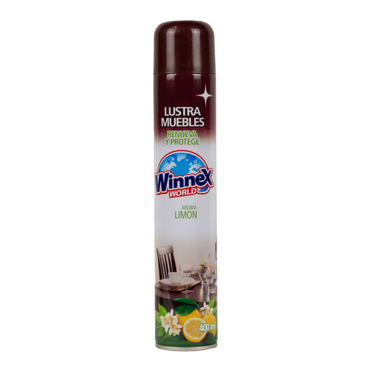 Winnex Lustra Muebles Spray Limón 400 ml