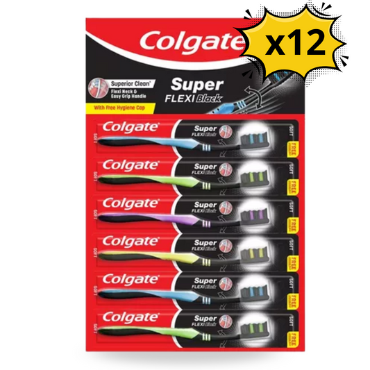 Colgate Super Flexi Black Tira  x 12 Und