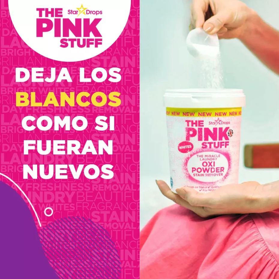 Quitamanchas Polvo Blanqueador The Pink Stuff 1 kg